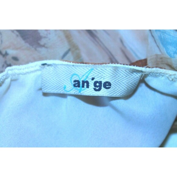 An'ge Scarf Halter Top Designer Boho Beaded Blouse Womens Size S/M - Picture 7 of 7